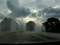 都市公園の噴水